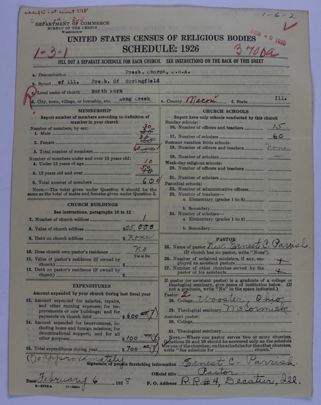 Scan of Presbyterian Church in the United States of America: 3700 A