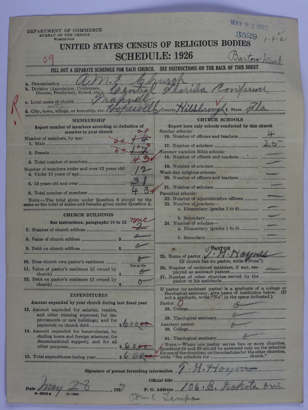 Scan of African Methodist Episcopal Church: 3529