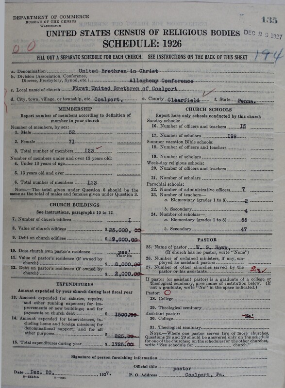 Scan of Church of the United Brethren in Christ: 135