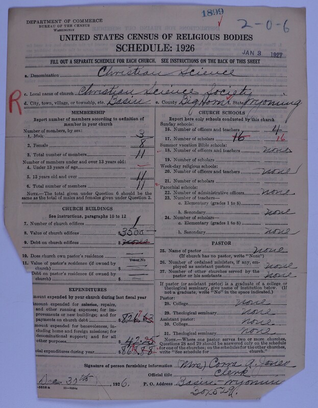 Scan of Church of Christ, Scientist: 1899