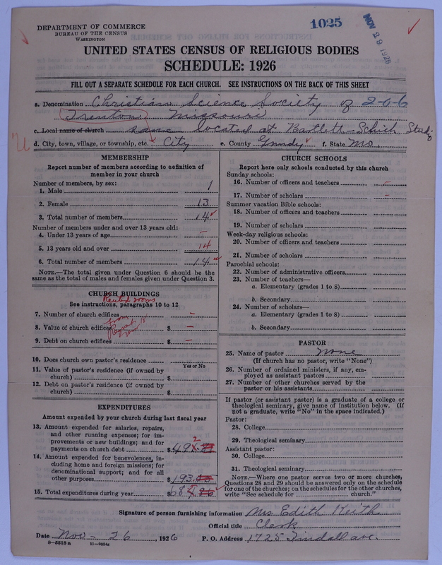 Scan of Church of Christ, Scientist: 1025