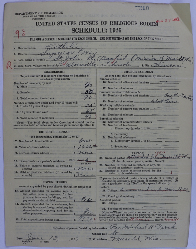 Scan of Roman Catholic Church: 7310