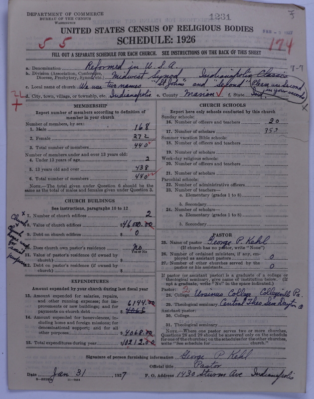 Scan of Reformed Church in the United States: 1231