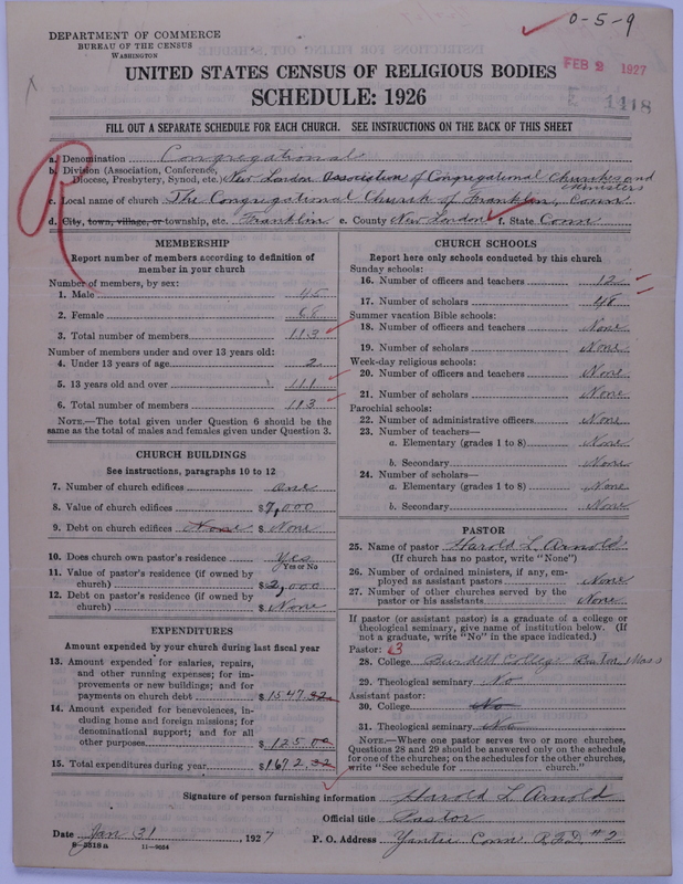 Scan of Congregational Churches: 1418