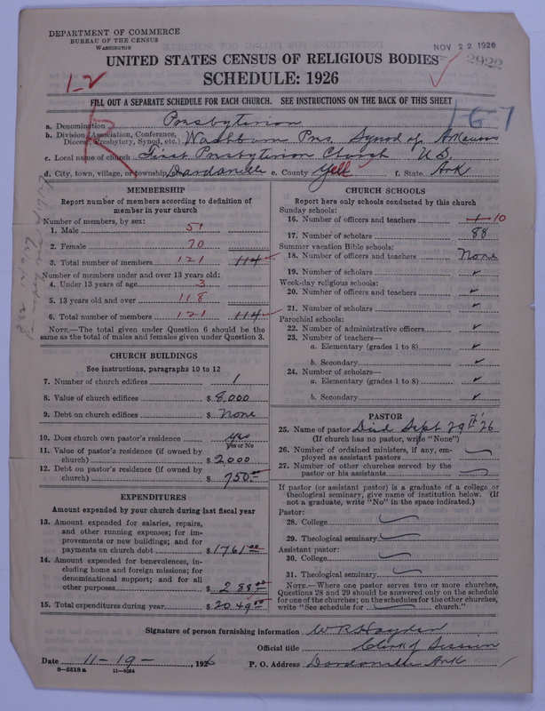 Scan of Presbyterian Church in the United States: 2922