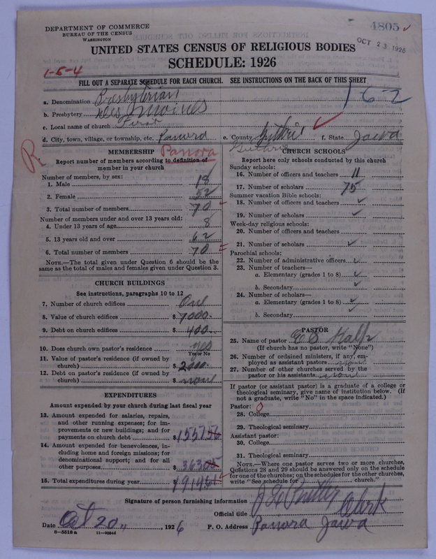 Scan of Presbyterian Church in the United States of America: 4805