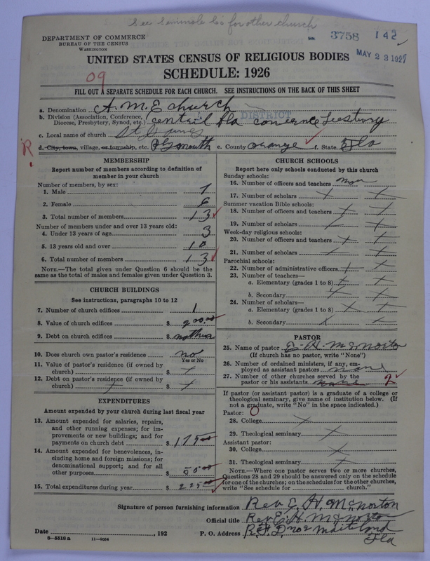 Scan of African Methodist Episcopal Church: 3758