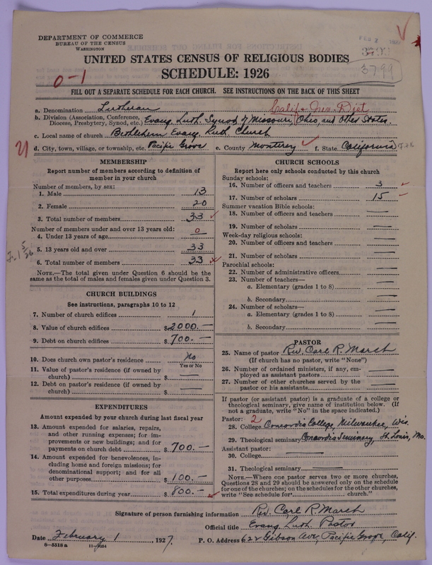 Scan of Evangelical Lutheran Synodical Conference of America: Evangelical Lutheran Synod of Missouri, Ohio, and Other States: 3799
