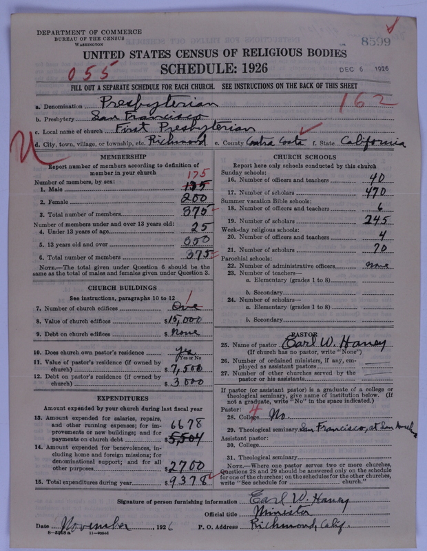 Scan of Presbyterian Church in the United States of America: 8599