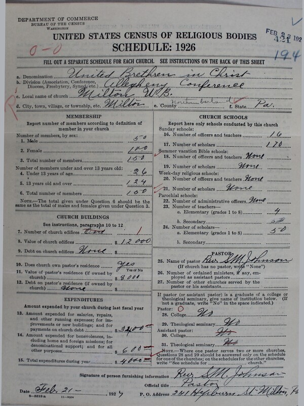 Scan of Church of the United Brethren in Christ: 421