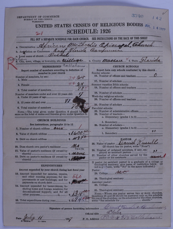 Scan of African Methodist Episcopal Church: 3740