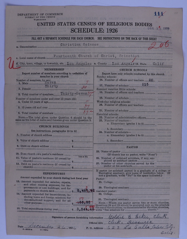 Scan of Church of Christ, Scientist: 111