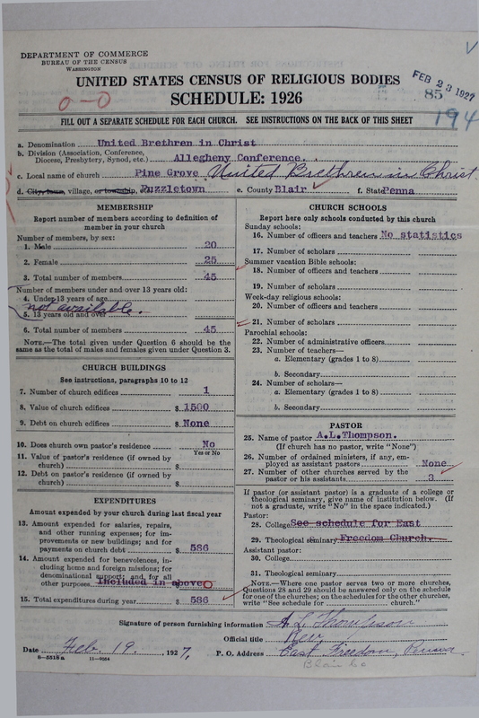 Scan of Church of the United Brethren in Christ: 85