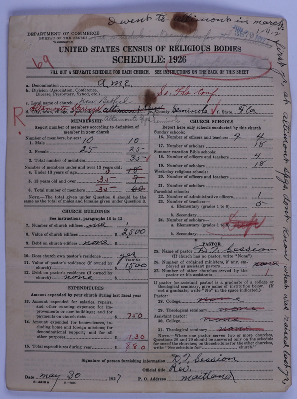 Scan of African Methodist Episcopal Church: 3870