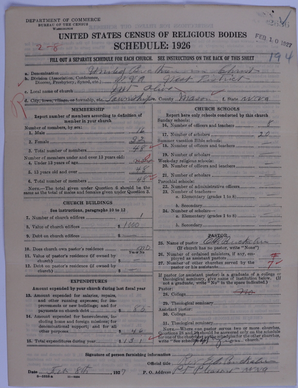 Scan of Church of the United Brethren in Christ: 2636