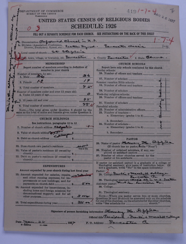 Scan of Reformed Church in the United States: 419