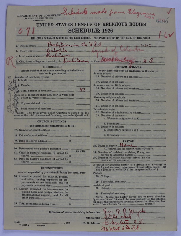 Scan of Presbyterian Church in the United States of America: 6490