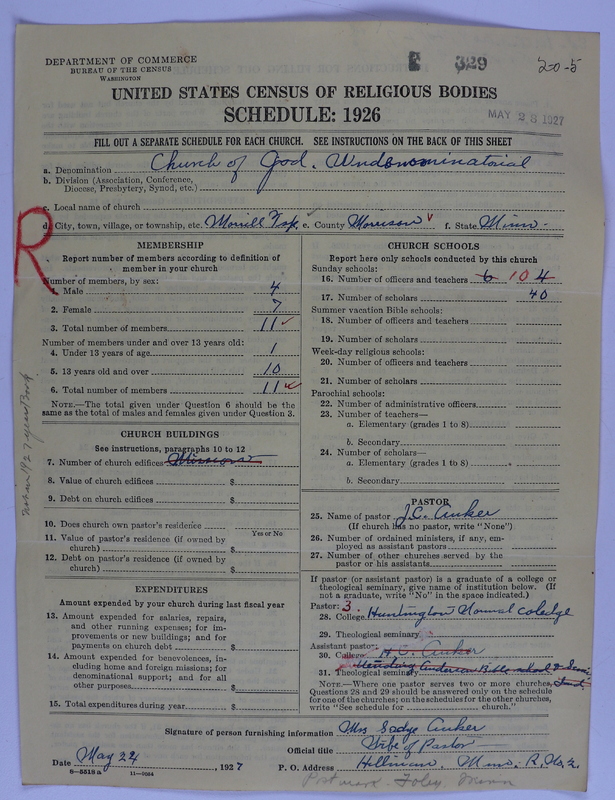 Scan of Church of God (Headquarters, Anderson, Ind.): 329