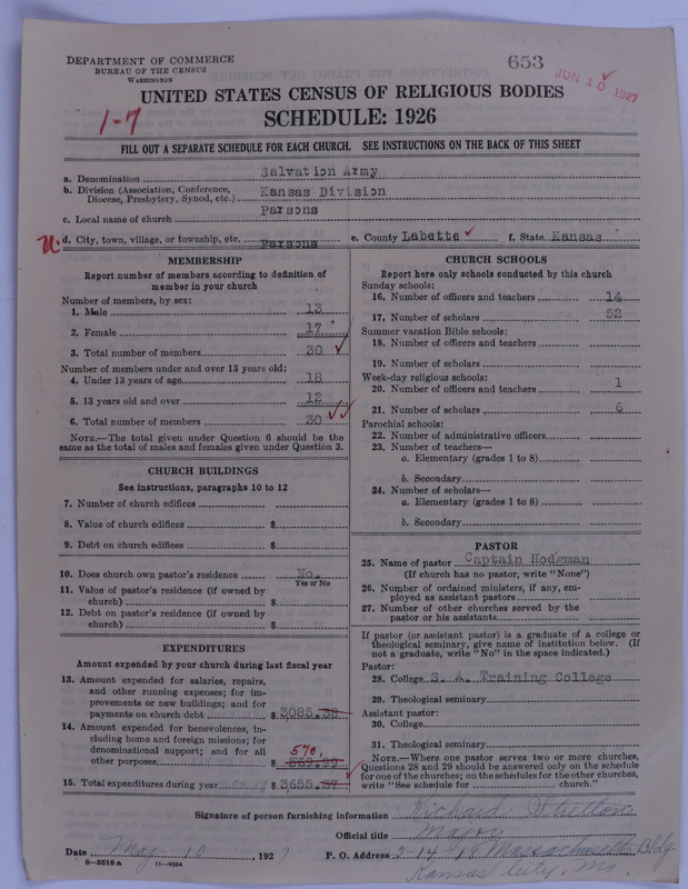 Scan of Salvation Army: 653