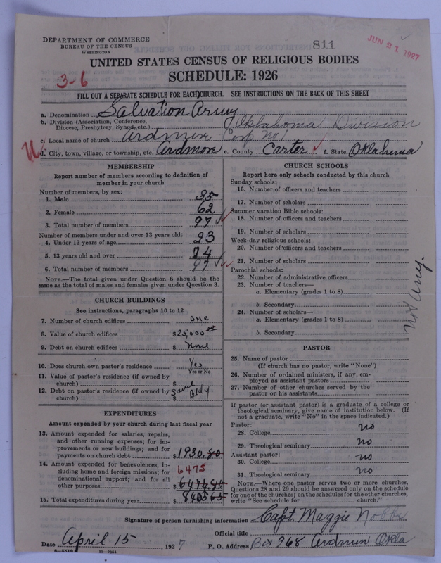 Scan of Salvation Army: 811