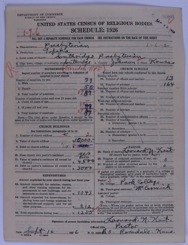 Scan of Presbyterian Church in the United States of America: 5986