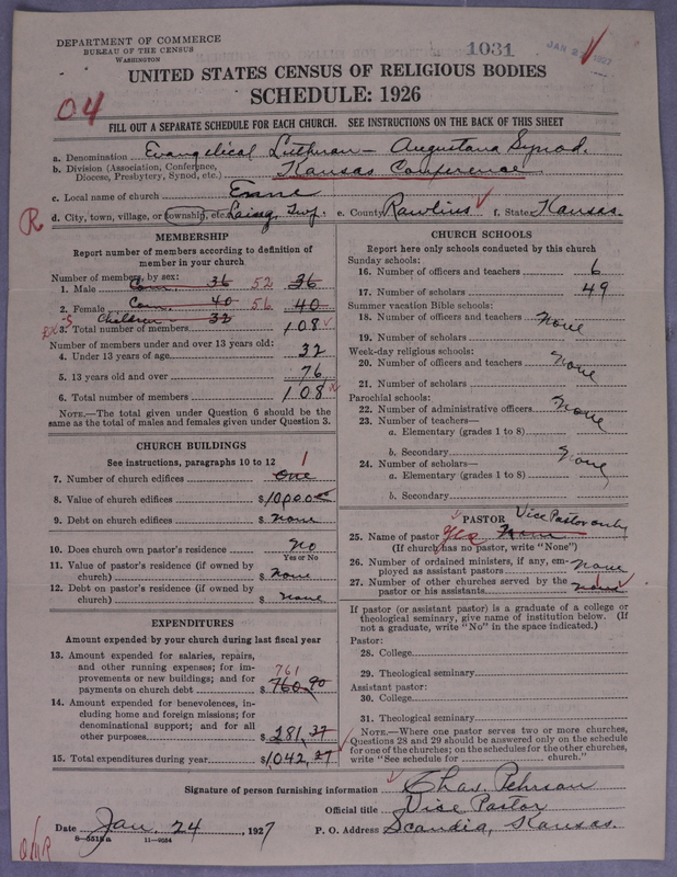 Scan of Evangelical Lutheran Augustana Synod of North America: 1031