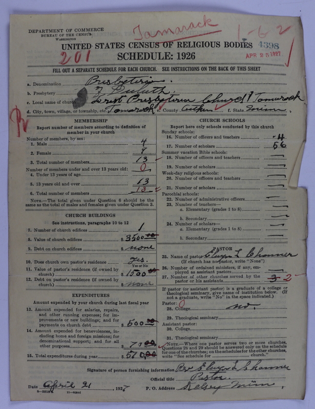 Scan of Presbyterian Church in the United States of America: 4398
