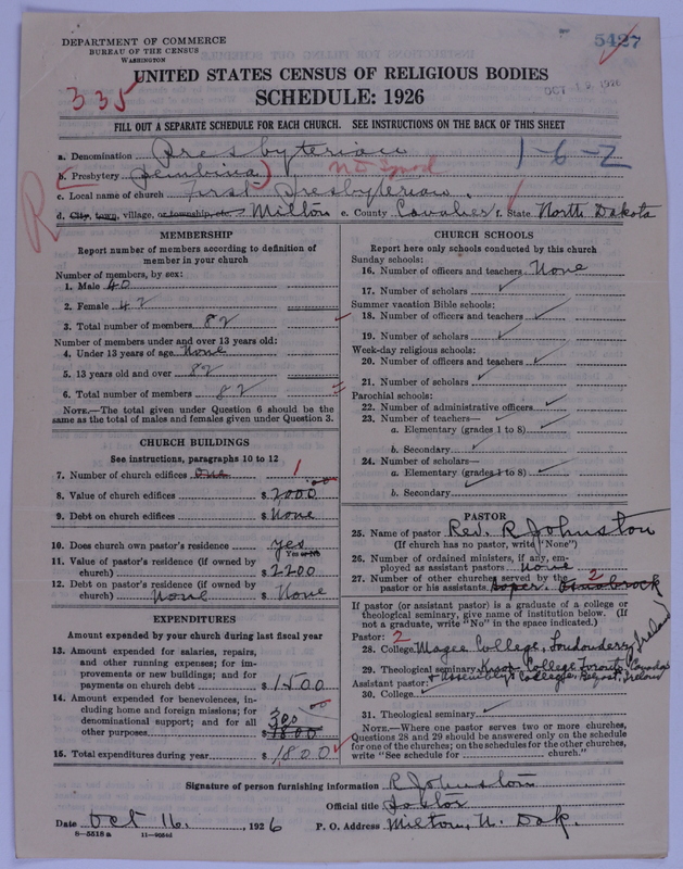 Scan of Presbyterian Church in the United States of America: 5427