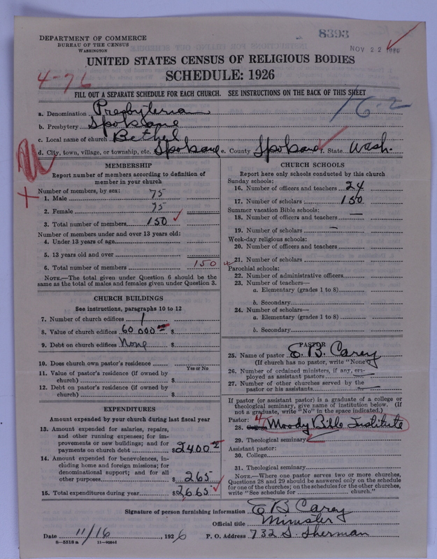 Scan of Presbyterian Church in the United States of America: 8393