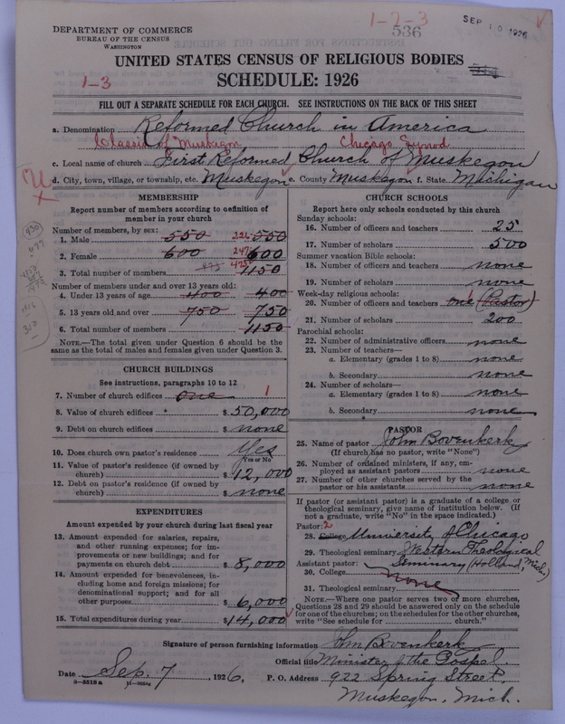Scan of Reformed Church in America: 536