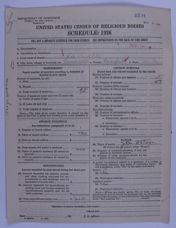 Scan of Disciples of Christ: 4291