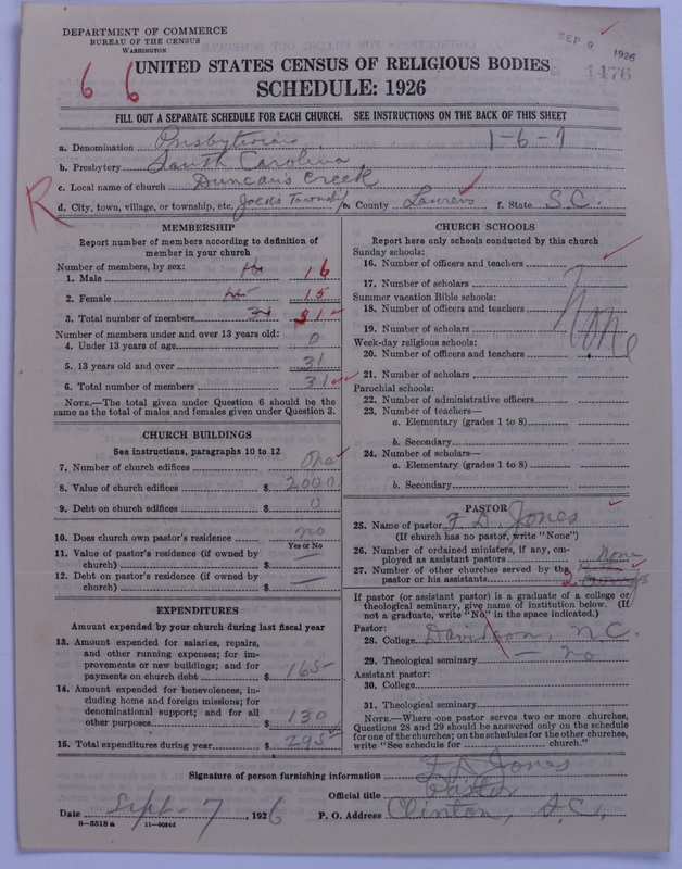 Scan of Presbyterian Church in the United States: 1476