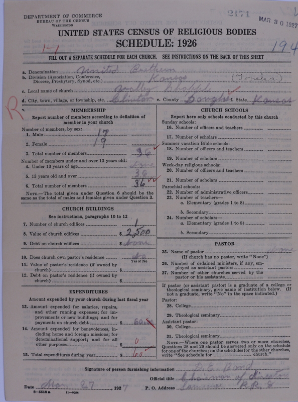 Scan of Church of the United Brethren in Christ: 2171