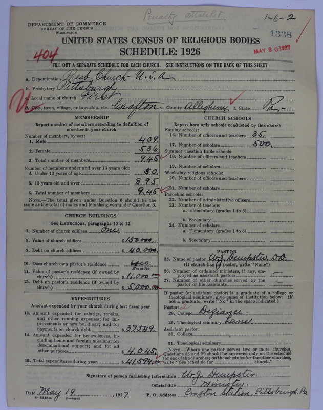 Scan of Presbyterian Church in the United States of America: 1338