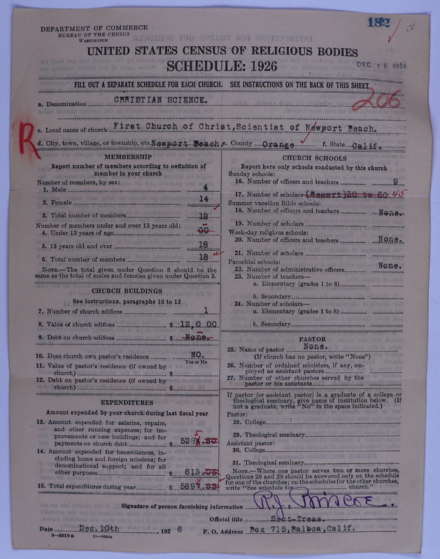 Scan of Church of Christ, Scientist: 182