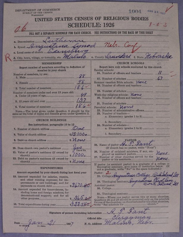 Scan of Evangelical Lutheran Augustana Synod of North America: 1004