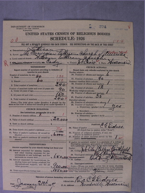 Scan of Norwegian Lutheran Church of America: 374
