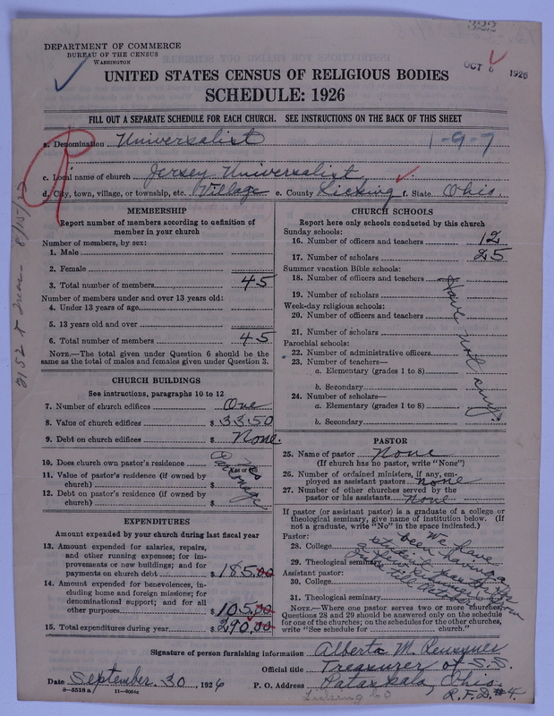 Scan of Universalist Church: 322