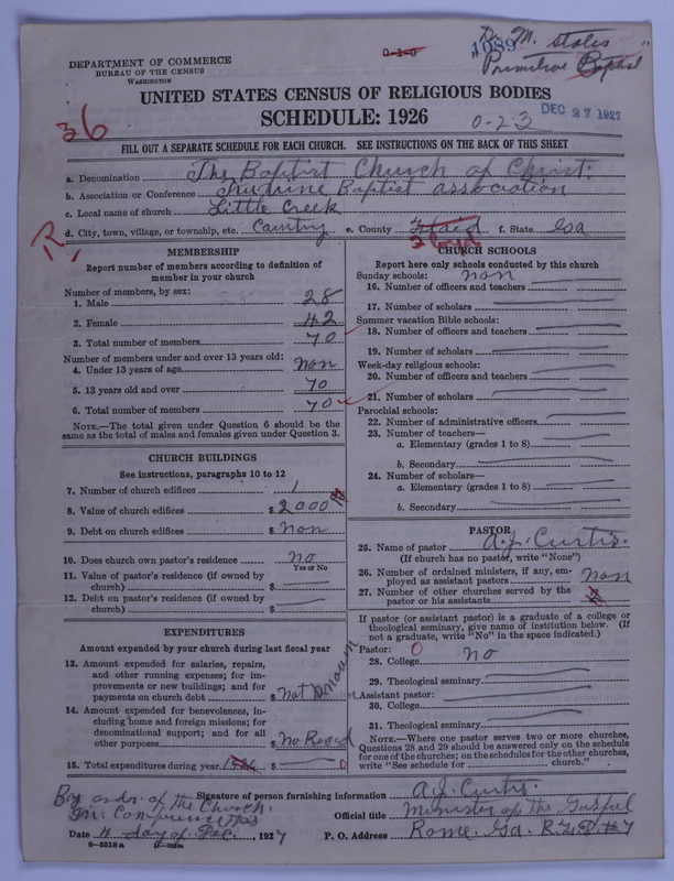Scan of Primitive Baptists: 1089