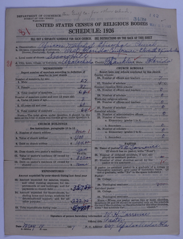 Scan of African Methodist Episcopal Church: 3439