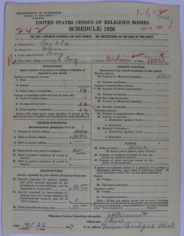 Scan of Presbyterian Church in the United States of America: 7853
