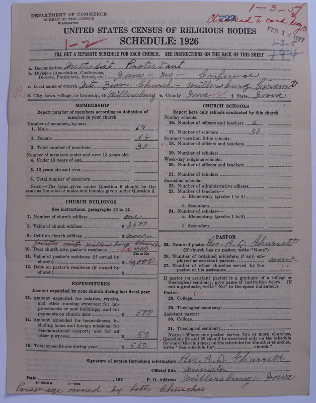 Scan of Methodist Protestant Church: 722