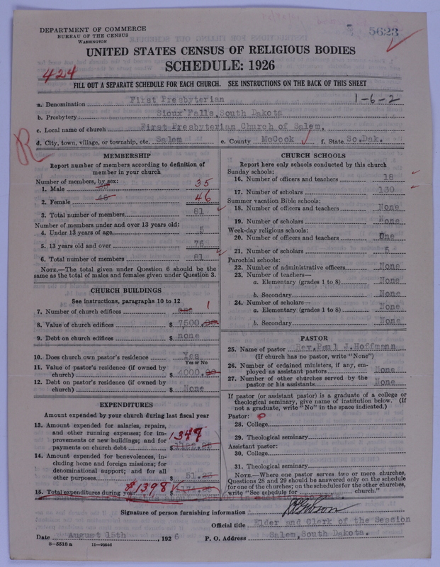 Scan of Presbyterian Church in the United States of America: 5623
