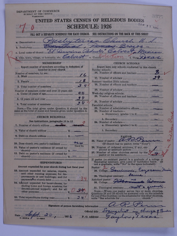 Scan of Presbyterian Church in the United States: 3377