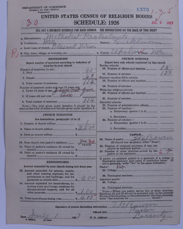 Scan of Methodist Protestant Church: 1373