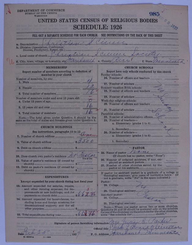 Scan of Church of Christ, Scientist: 985