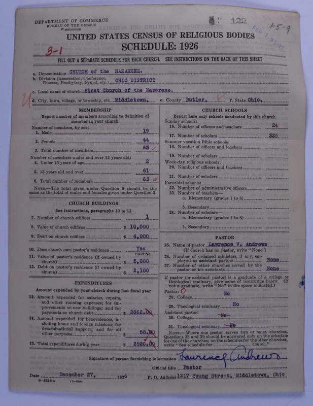 Scan of Church of the Nazarene: 122