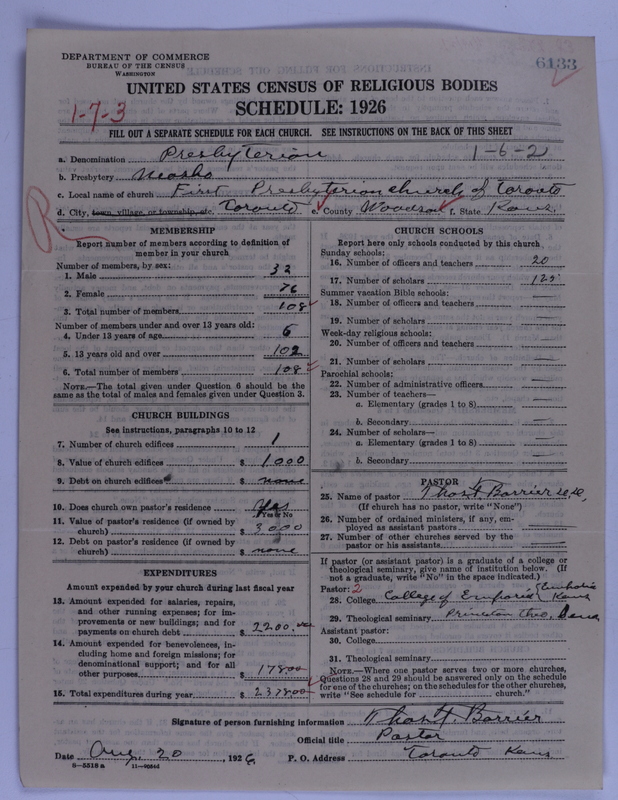 Scan of Presbyterian Church in the United States of America: 6133