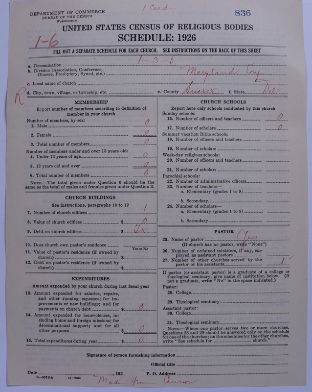 Scan of Methodist Protestant Church: 836