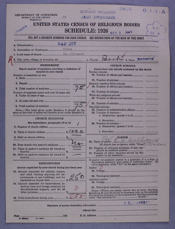 Scan of Negro Baptists: 9876